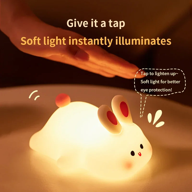 Silicon Cute Bunny Night Lamp