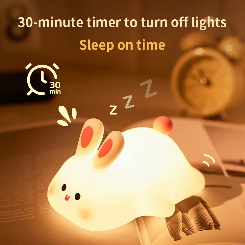Silicon Cute Bunny Night Lamp