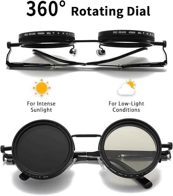 Smart Rotatable Tint ND9 Sunglasses