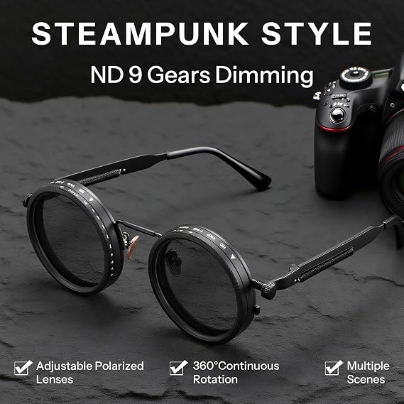 Smart Rotatable Tint ND9 Sunglasses